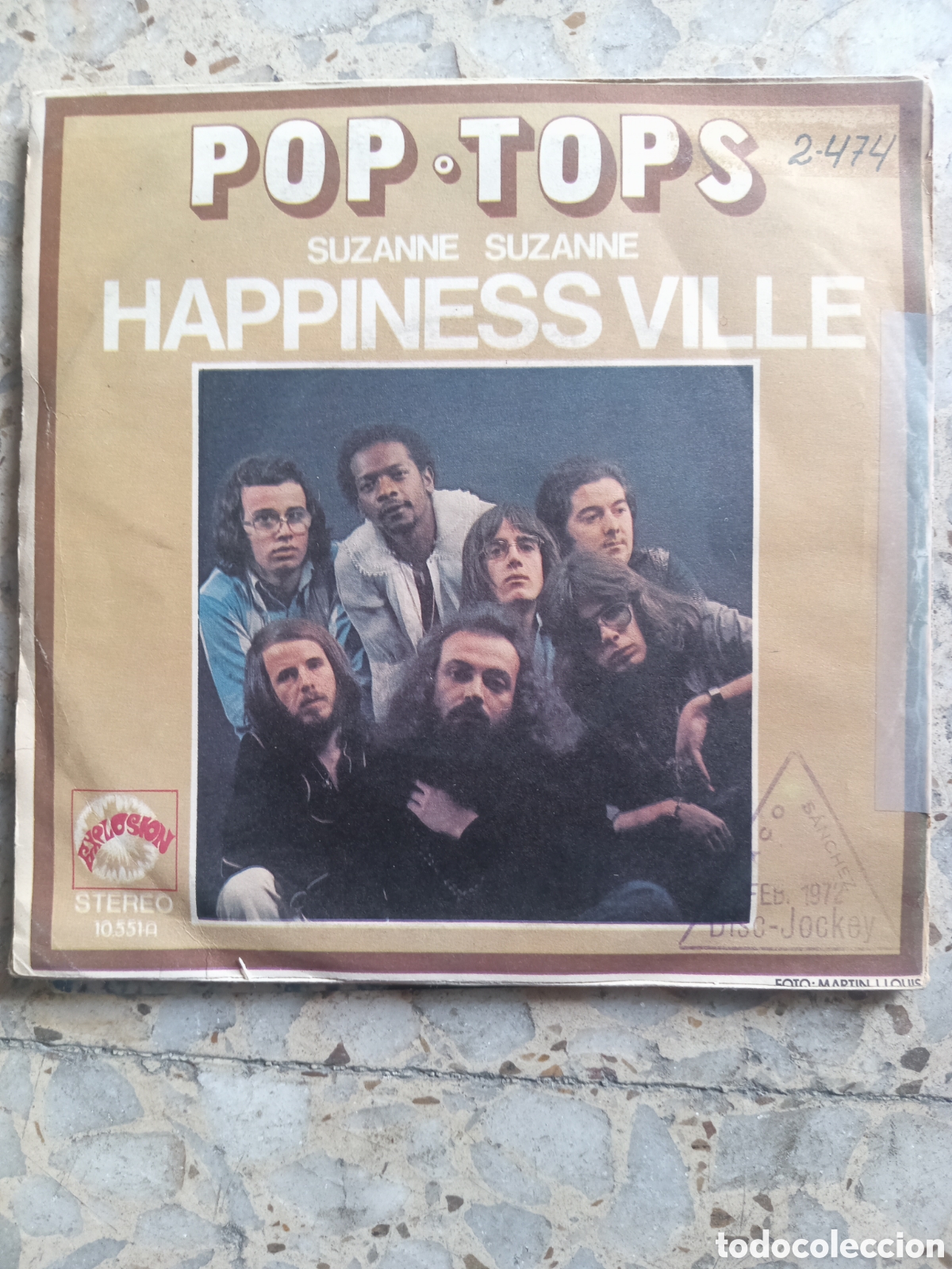 Discos de vinilo: SGL POP TOPS SUZANNE SUZANNE 1972 - Foto 2