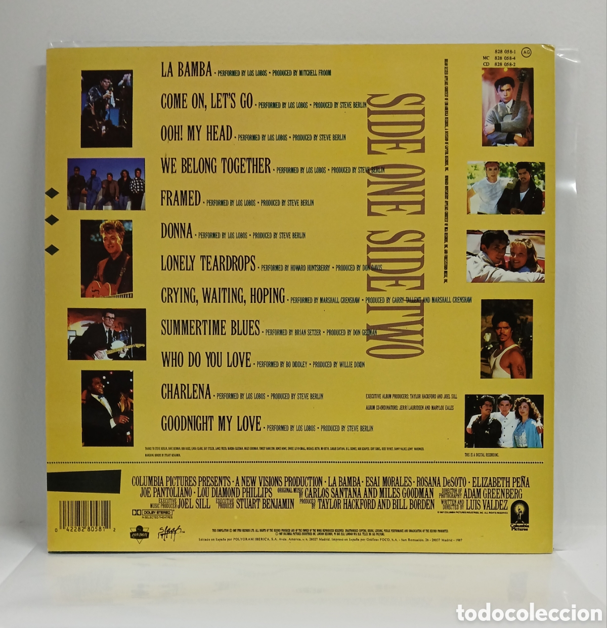 Discos de vinilo: LA BAMBA &rdquo;B.S.O.&rdquo; LP. COMP. SPAIN. 1987 (VG++) - Foto 2