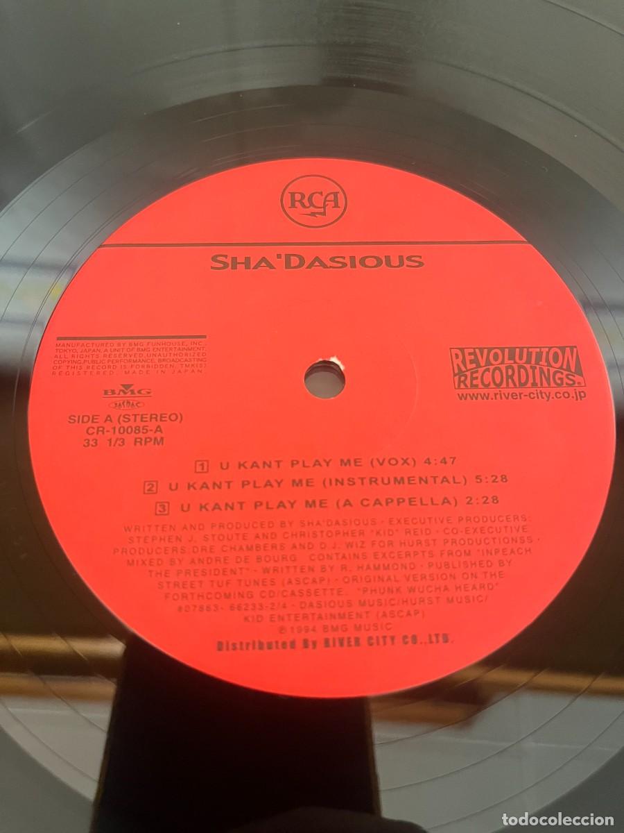 Discos de vinilo: Shadasious U Kant Play Me / Phunk Wucha Heard - Foto 3