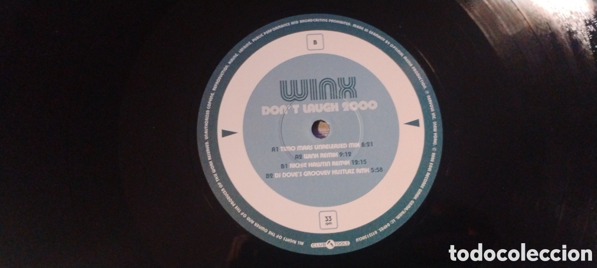 Discos de vinilo: WINX*-DONT LAUGH 2000(UNRELEASED MIXED)-MAXI-CLUB TOOLS/GERMANY-IB - Foto 5