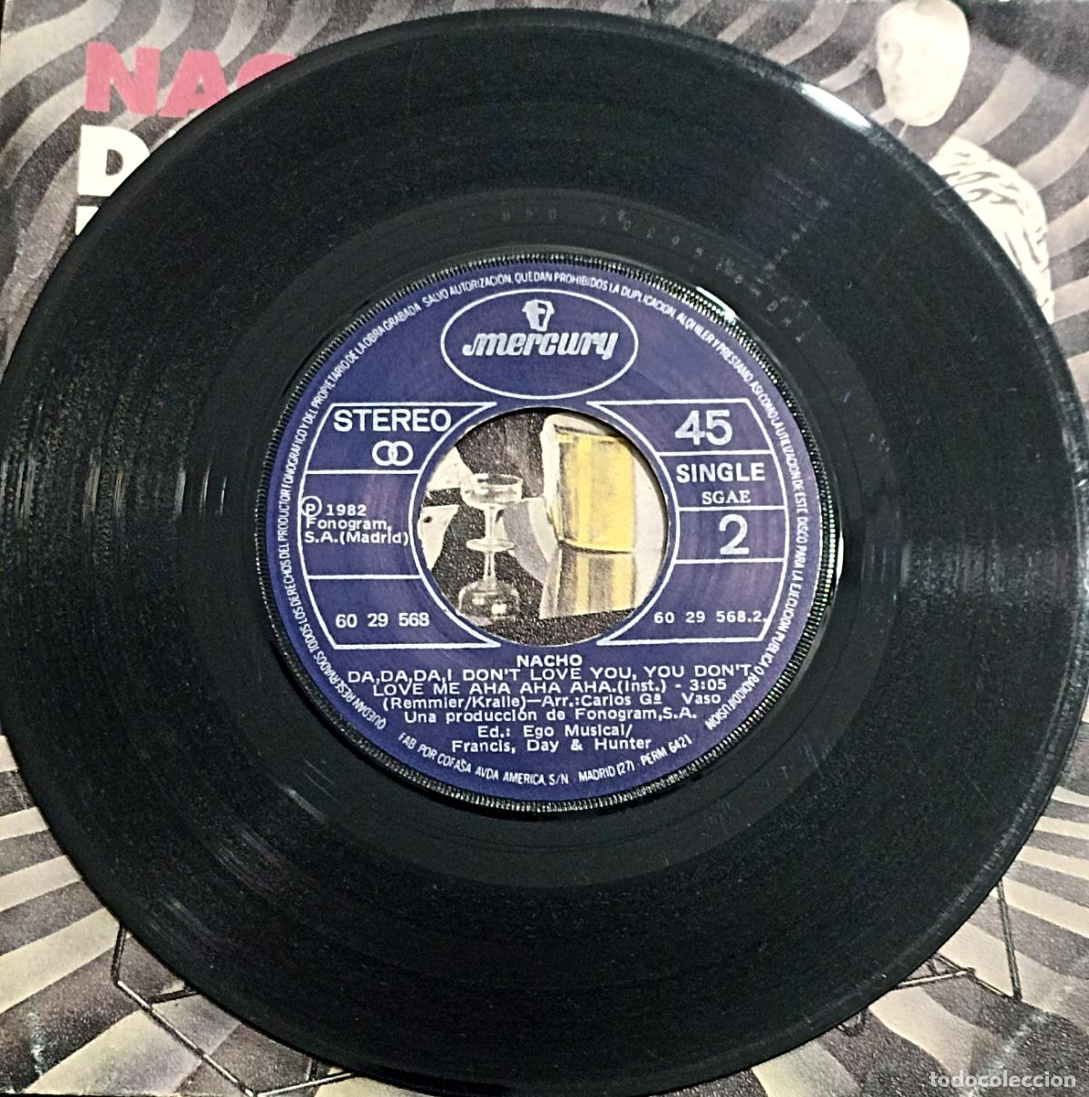 Discos de vinilo: SINGLE NACHO - DA DA DA - MERCURY 1982 - Foto 4