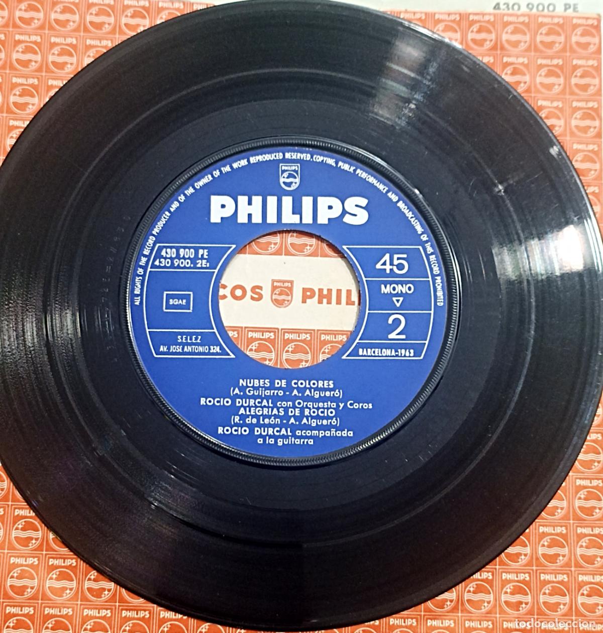 Discos de vinilo: EP ROC&Iacute;O D&Uacute;RCAL - ROC&Iacute;O DE LA MANCHA - PHILIPS 1963 - Foto 4