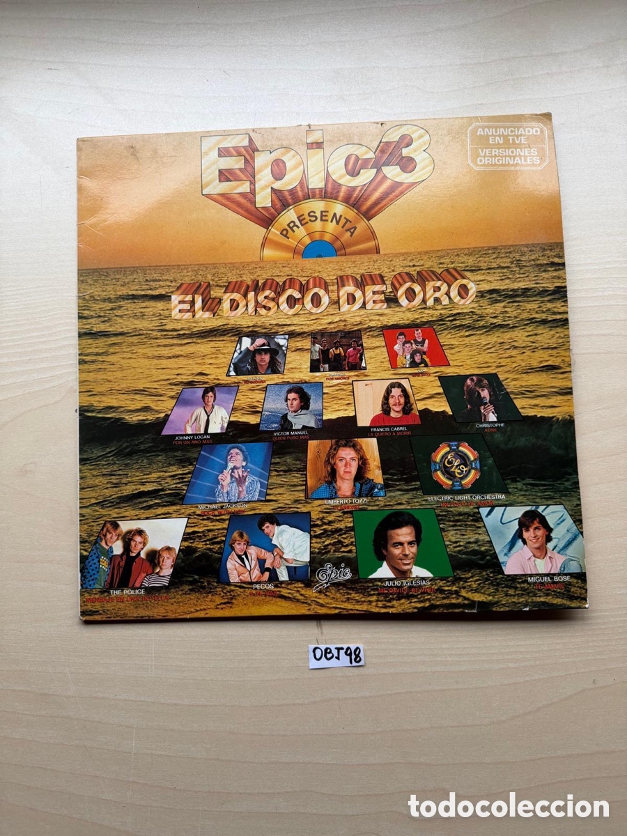 Discos de vinilo: Disco de vinilo &eacute;pic3 el disco de oro - Foto 1