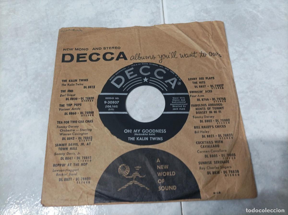 Discos de vinilo: Single original USA de los Kalin Twins - Foto 2