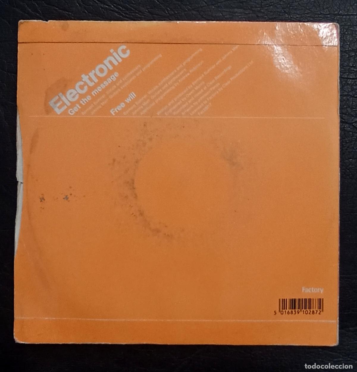 Discos de vinilo: SINGLE ELECTRONIC - GET THE MESSAGE - FACTORY COMMUNICATIONS LTD. 1991 - Foto 2