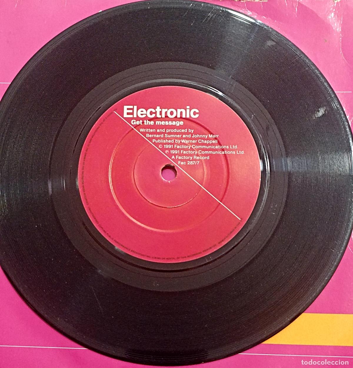 Discos de vinilo: SINGLE ELECTRONIC - GET THE MESSAGE - FACTORY COMMUNICATIONS LTD. 1991 - Foto 4