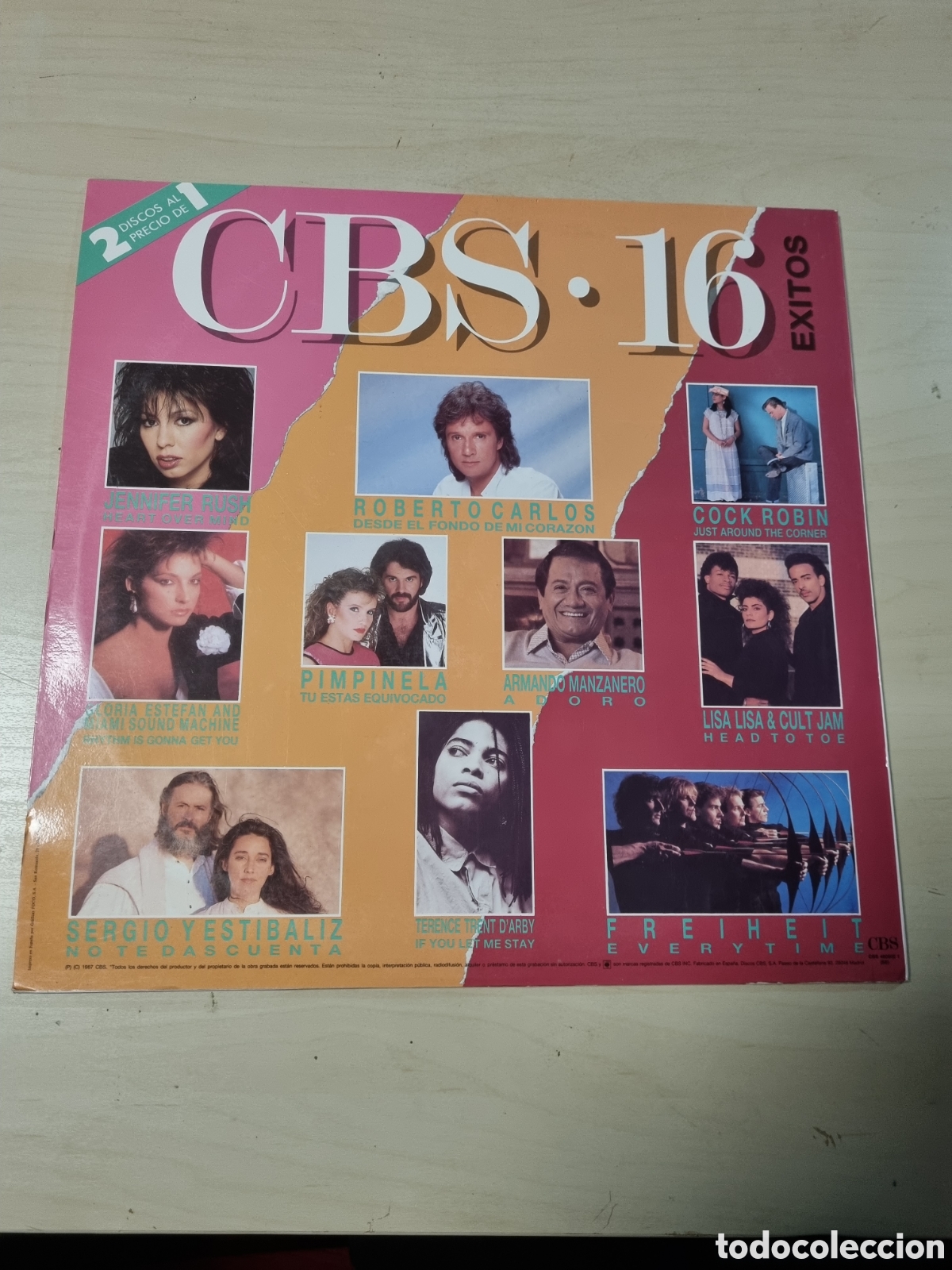Discos de vinilo: VIN7344 cbs 16 exitos VINILO SEGUNDAMANO - Foto 2