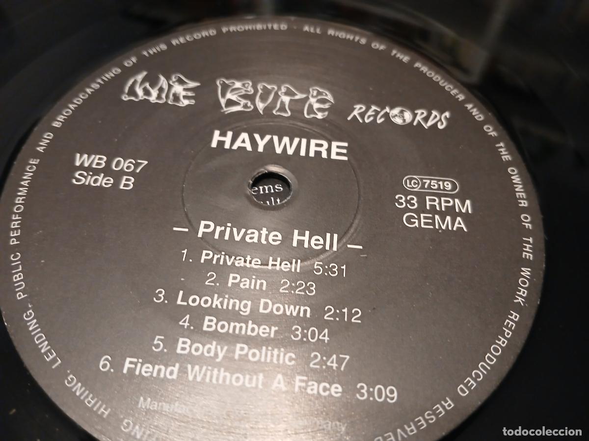 Discos de vinilo: Haywire &ndash; Private Hell- (1990) LP disco vinilo - Foto 3