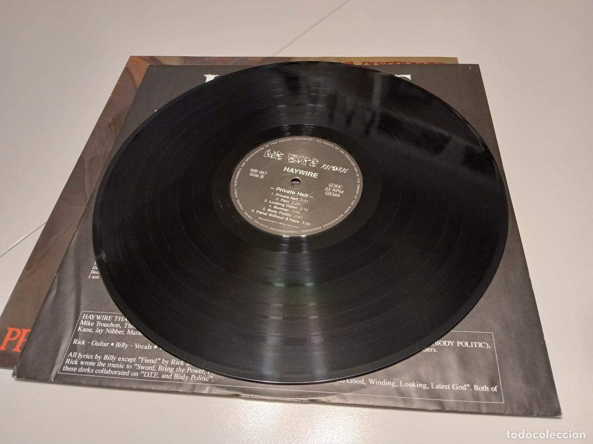 Discos de vinilo: Haywire &ndash; Private Hell- (1990) LP disco vinilo - Foto 4