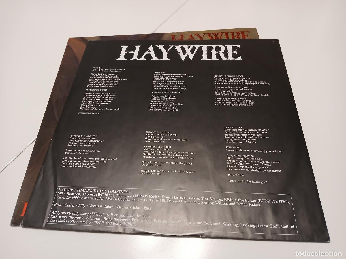 Discos de vinilo: Haywire &ndash; Private Hell- (1990) LP disco vinilo - Foto 5