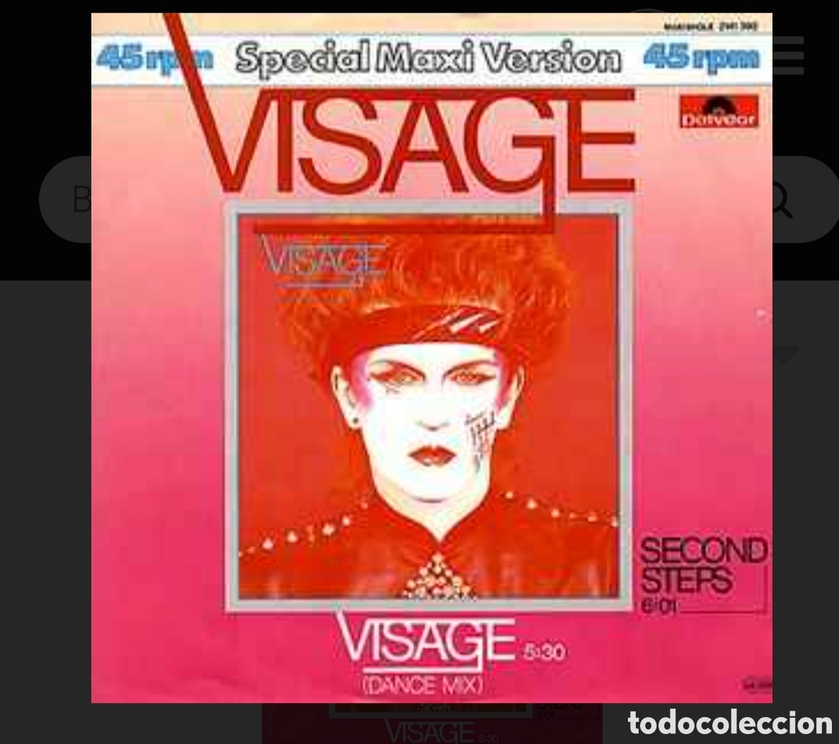 Discos de vinilo: Visage&nbsp;&lrm;&ndash;&nbsp;Visage (Dance Mix) - Foto 1