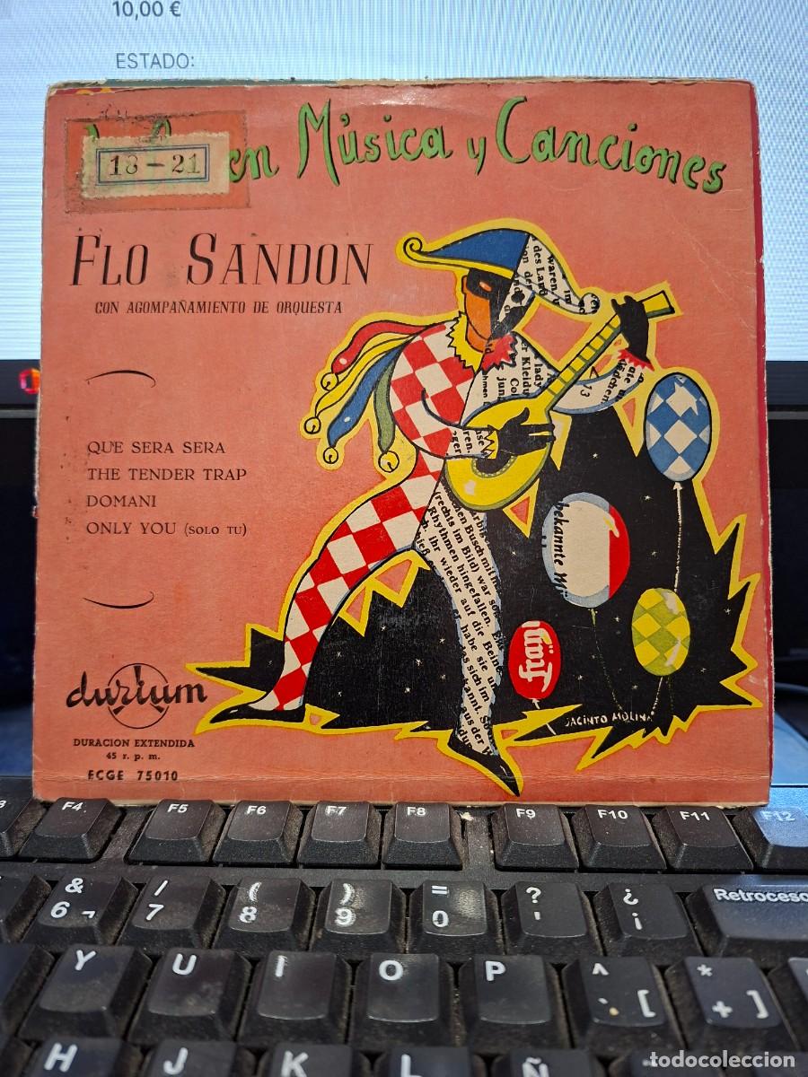 Discos de vinilo: FLO SANDON - QUE SERA SERA - EP DE VINILO - C-36 - Foto 1