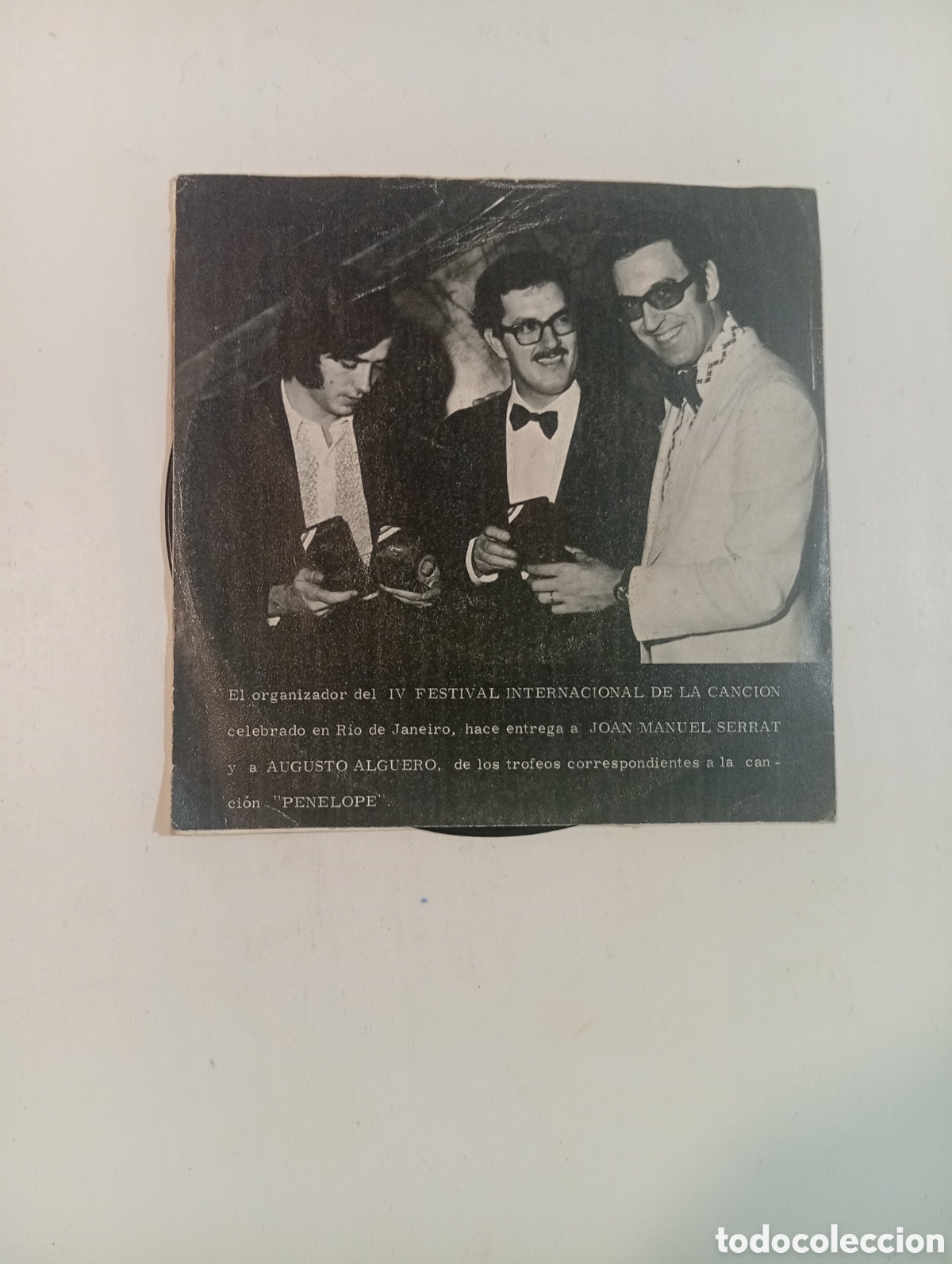 Discos de vinilo: Disco vinilo Joan Manuel Serrat Pen&eacute;lope - Foto 2