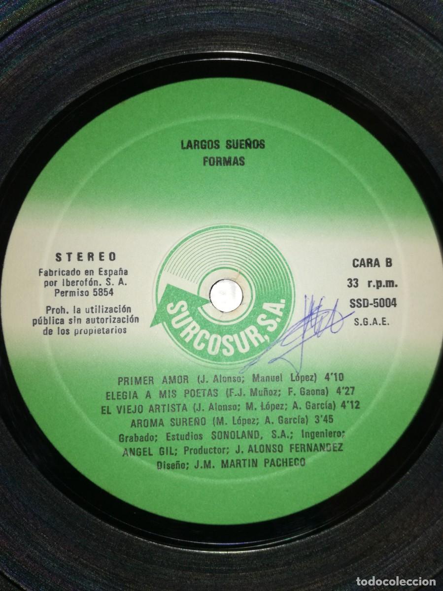 Discos de vinilo: FORMAS-LARGOS SUE&Ntilde;OS-ORIGINAL 1981-RARO Y DIF&Iacute;CIL-ROCK PROGRESIVO ANDALUZ - Foto 5