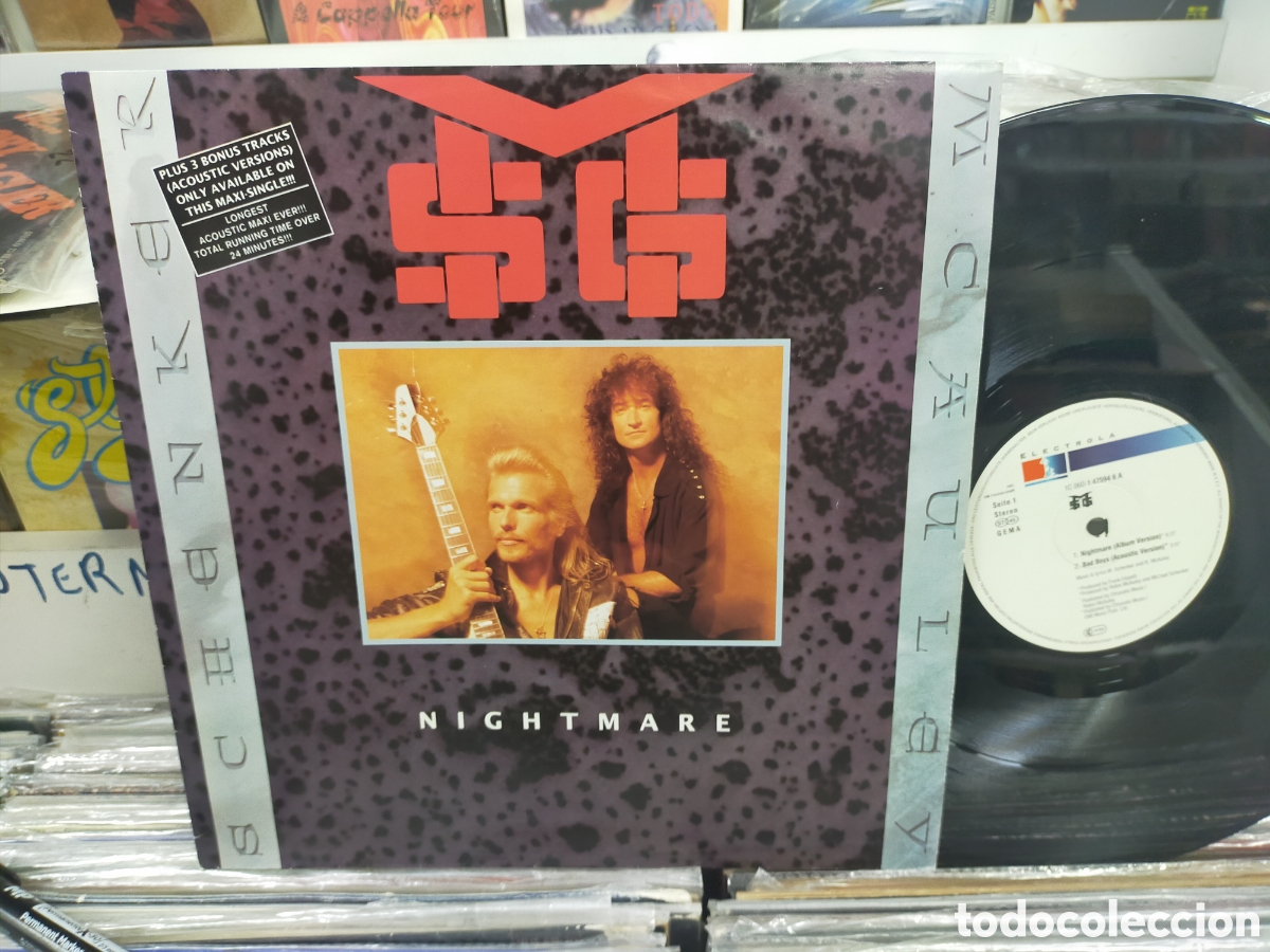 Discos de vinilo: Schenker mcauley maxi nightmare 1991 - Foto 1