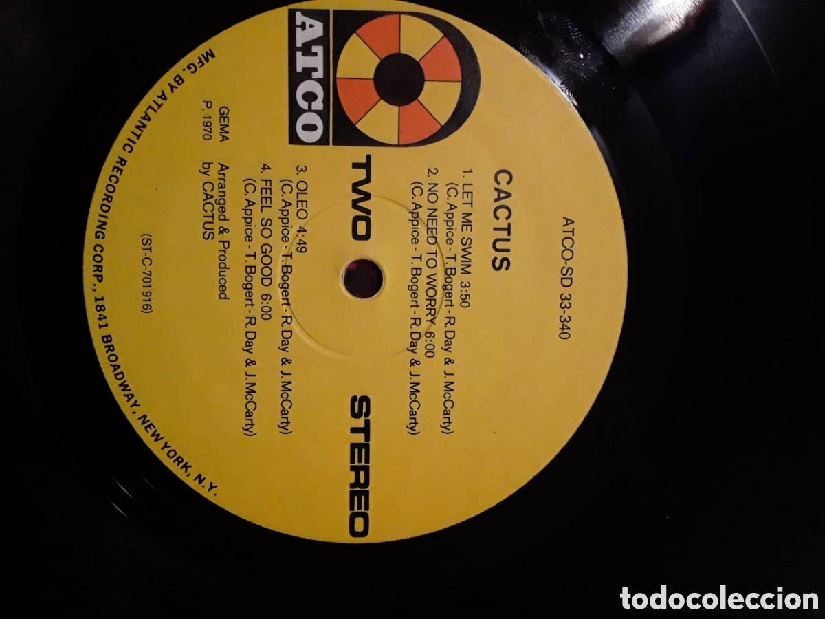 Discos de vinilo: Cactus &lrm;&ndash; Cactus - lp Germany 1970 - Foto 3