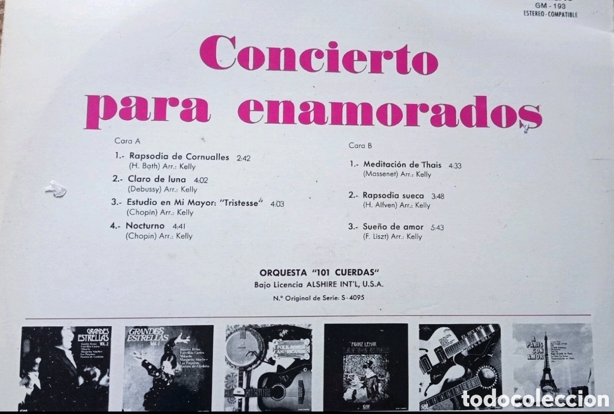 Discos de vinilo: Concierto para enamorados - Foto 2