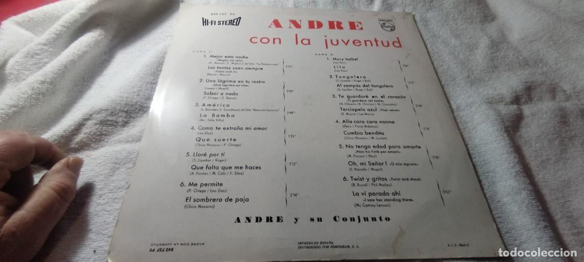 Discos de vinilo: ANDRE CON LA JUVENTUD / PHILIPS / DESPR1 - Foto 5