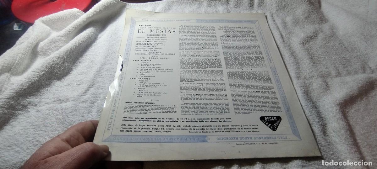 Discos de vinilo: EL MESIAS / HAENDEL / ADRIAN BOULT / DESPR1 - Foto 4