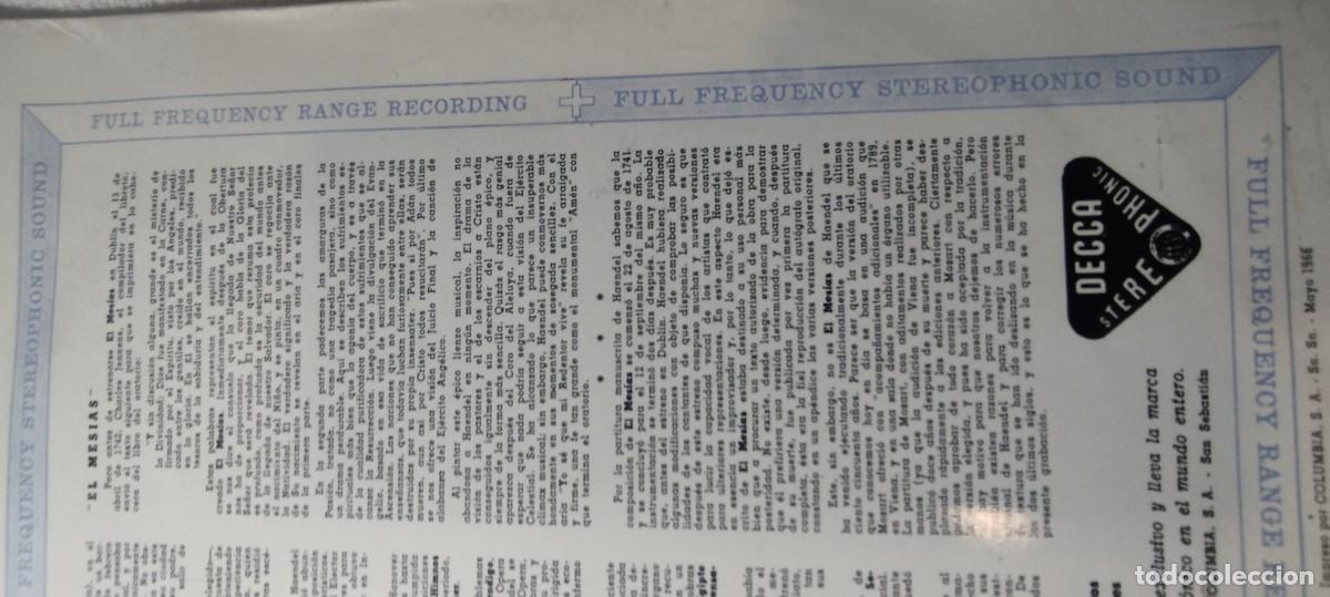 Discos de vinilo: EL MESIAS / HAENDEL / ADRIAN BOULT / DESPR1 - Foto 7