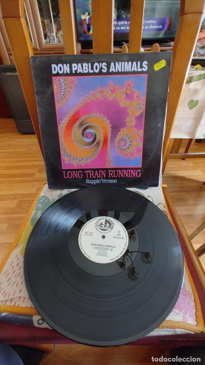 Discos de vinilo: DON PABLO`S ANIMALS-MAXI LONG TRAIN RUNNING - Foto 1