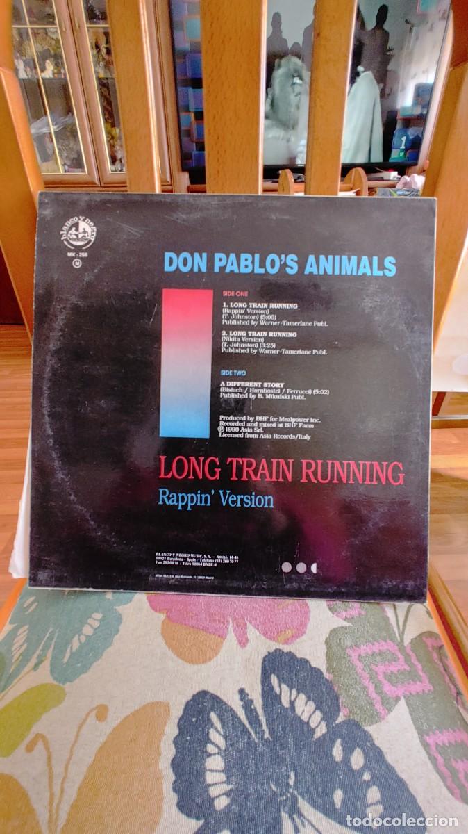 Discos de vinilo: DON PABLO`S ANIMALS-MAXI LONG TRAIN RUNNING - Foto 2