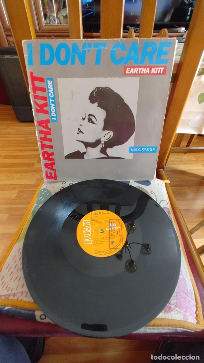Discos de vinilo: EARTHA KITT-MAXI I DON`T CARE - Foto 1