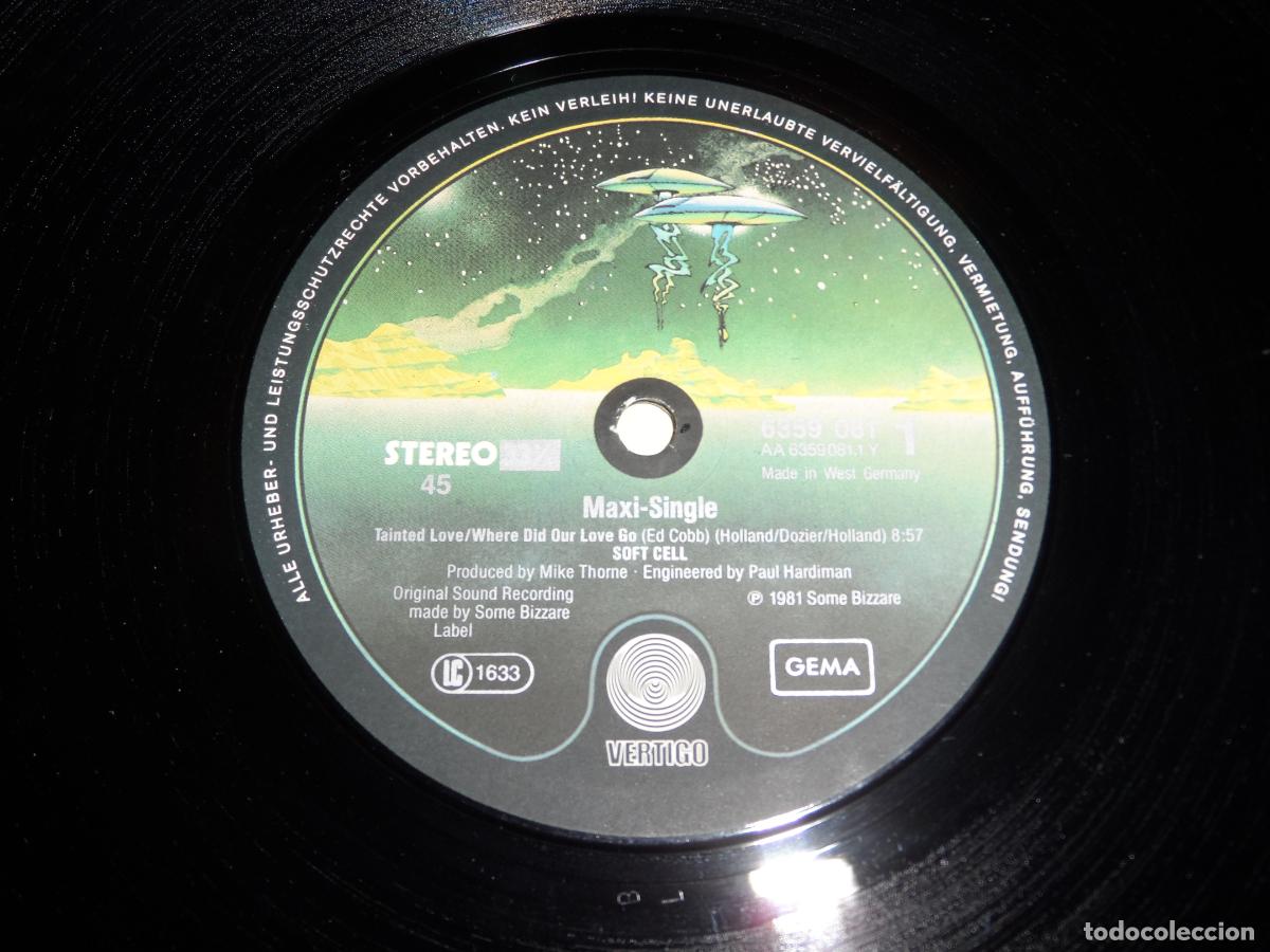 Discos de vinilo: SOFT CELL - TAINTED LOVE (GERMANY 1981) - Foto 3