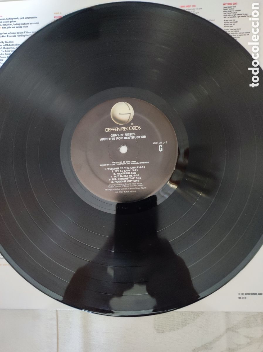 Discos de vinilo: GUNS N ROSES - APPETITE FOR DESTRUCTION - Foto 5