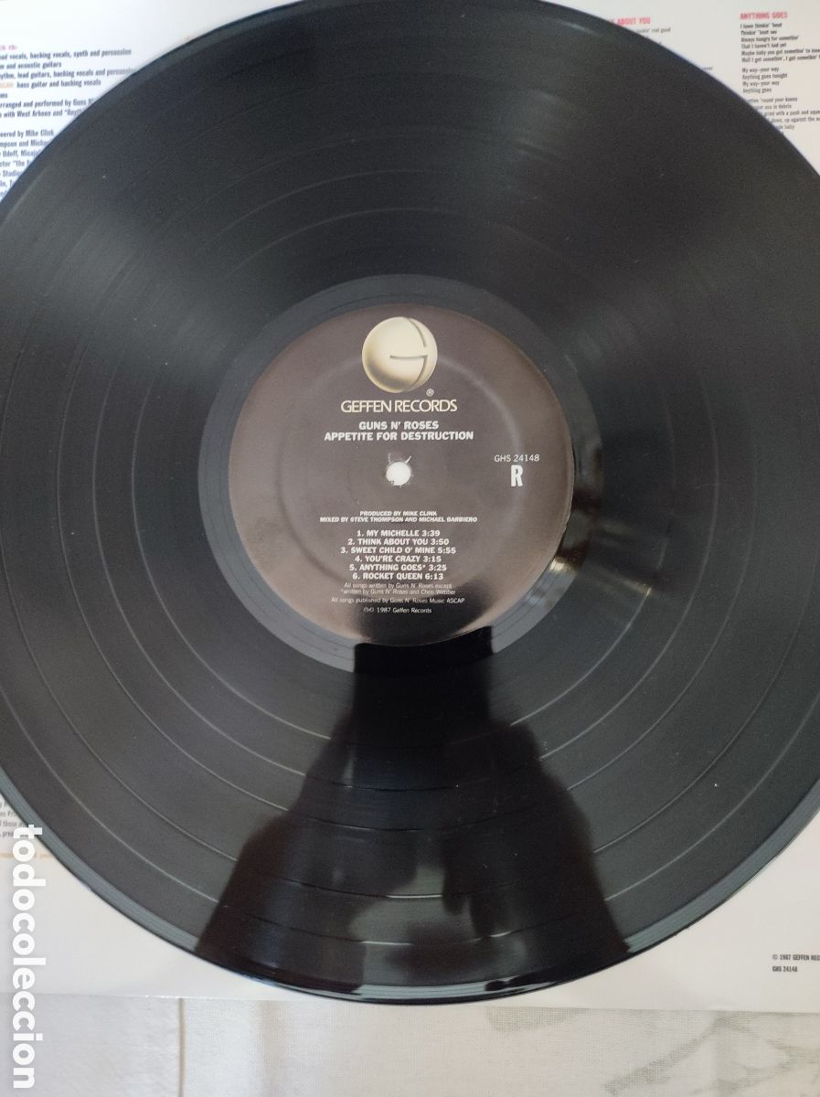 Discos de vinilo: GUNS N ROSES - APPETITE FOR DESTRUCTION - Foto 6