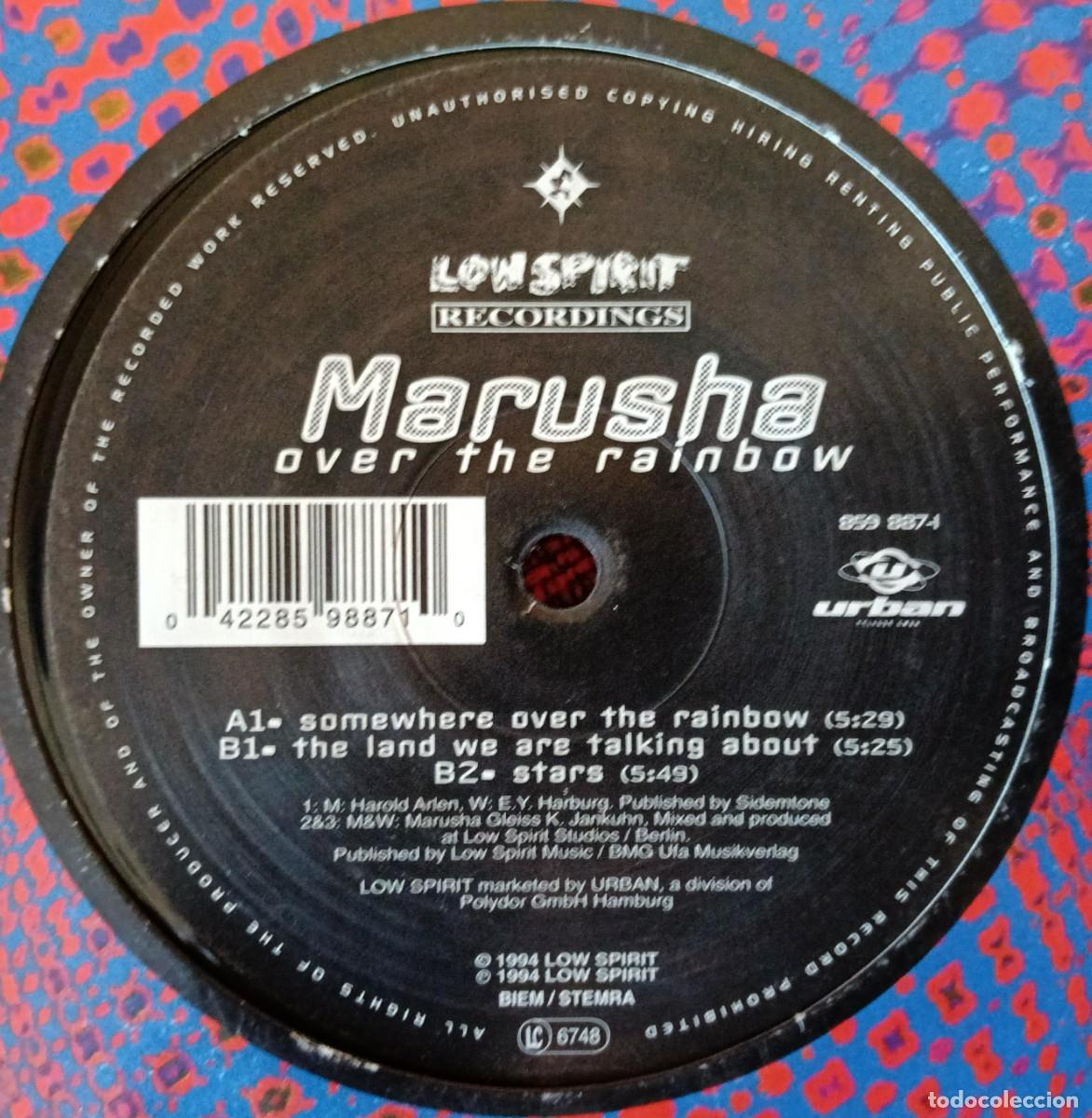 Discos de vinilo: MARUSHA ** Over The Rainbow ** MAXI SINGLE VINILO 1994 - Foto 2