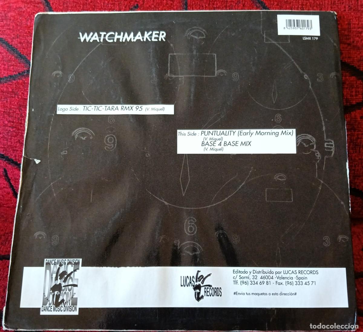 Discos de vinilo: WACTHMAKER **Tic Tic Tara (Remix 95)** MAXI SINGLE VINILO 1995 - Foto 2