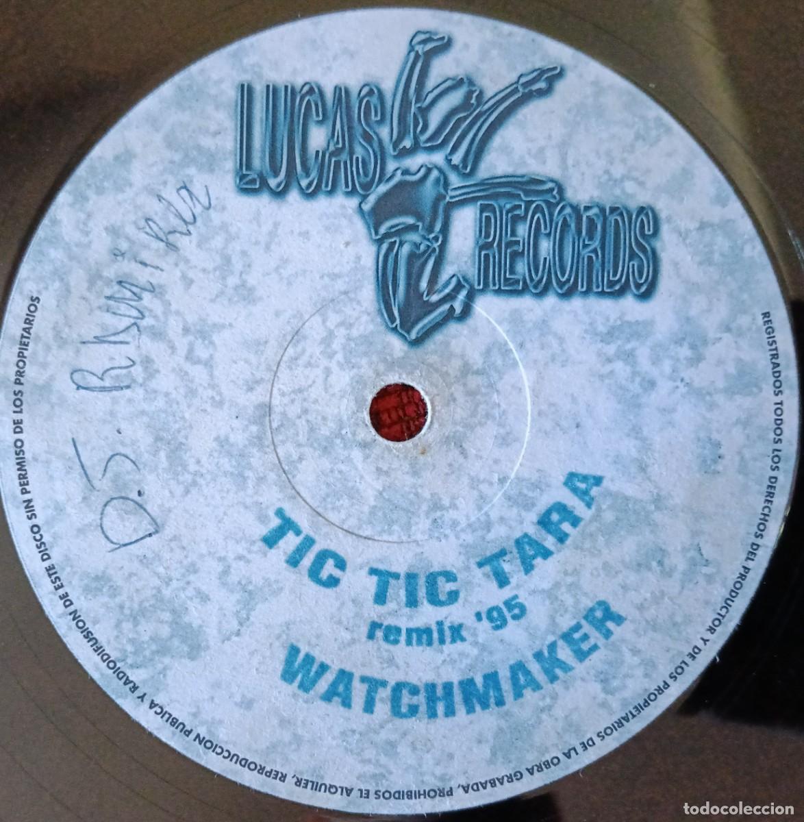 Discos de vinilo: WACTHMAKER **Tic Tic Tara (Remix 95)** MAXI SINGLE VINILO 1995 - Foto 3
