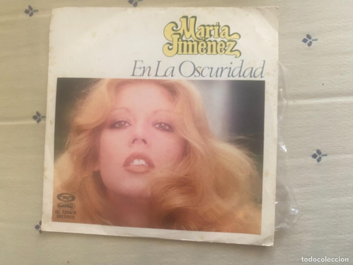 Discos de vinilo: SINGLE MARIA JIMENEZ - EN LA OSCURIDAD - Foto 1