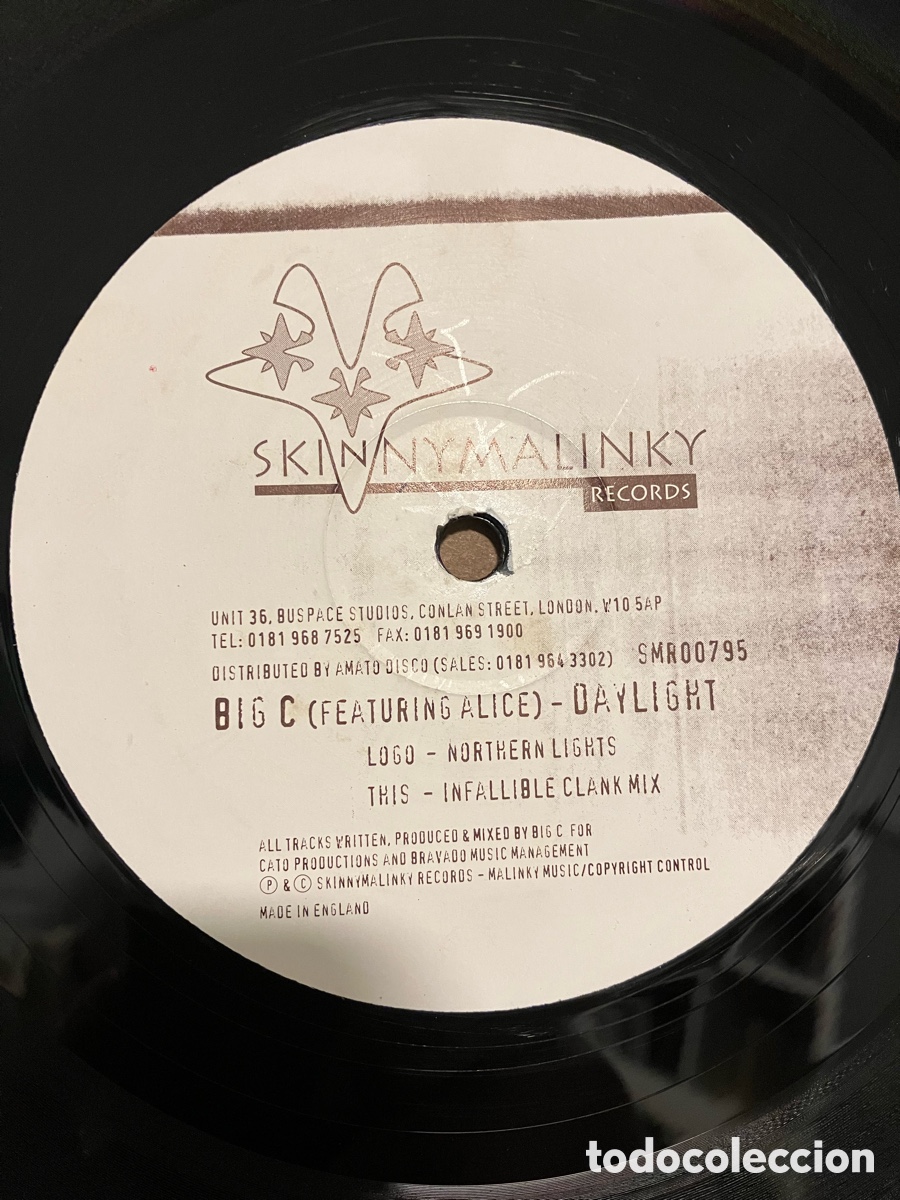 Discos de vinilo: Big C Feat Alice - Daylight - Foto 6