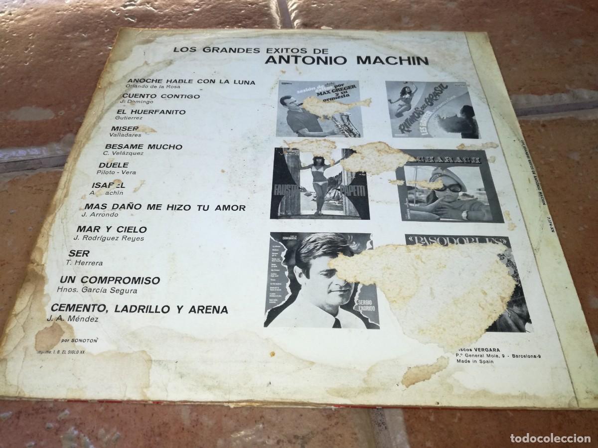Discos de vinilo: LOS GRANDES EXITOS DE ANTONIO MACHIN-ORIGINAL 1970 - Foto 2