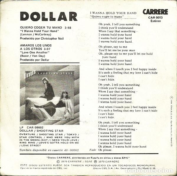 Discos de vinilo: Dollar &ndash; Quiero Coger Tu Mano - Foto 2
