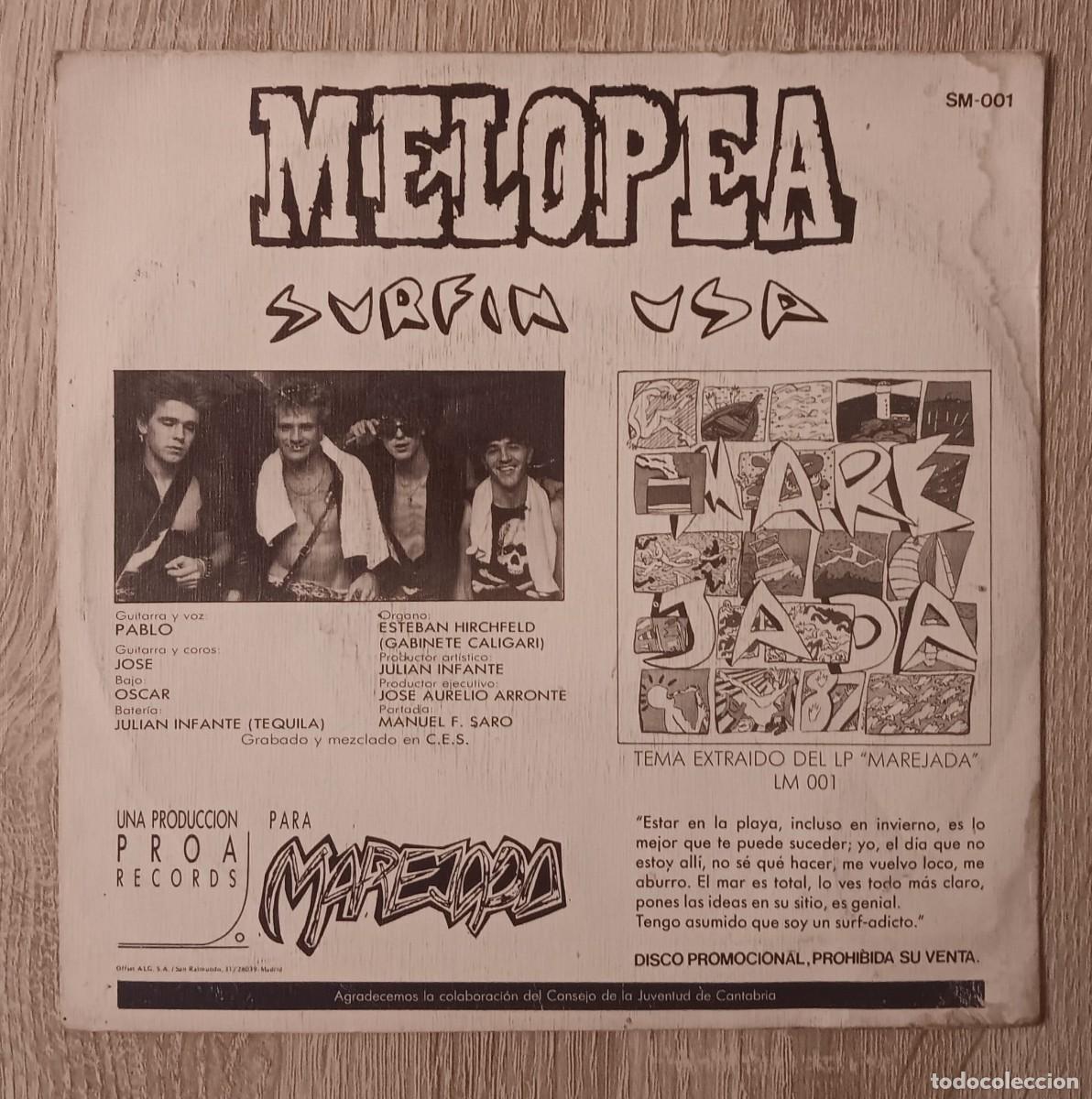 Discos de vinilo: SINGLE DISCO VINILO MELOPEA SURFIN USA 1987 - Foto 3