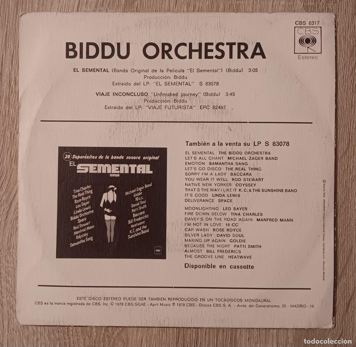 Discos de vinilo: SINGLE DISCO VINILO EL SEMENTAL THE STUD CBS 1978 - Foto 3