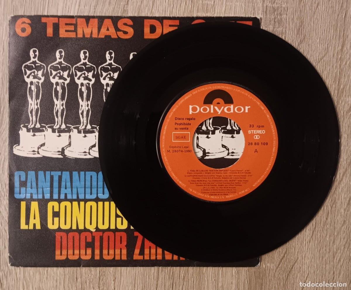 Discos de vinilo: SINGLE DISCO VINILO 6 TEMAS DE CINE POLYDOR 1980 - Foto 2