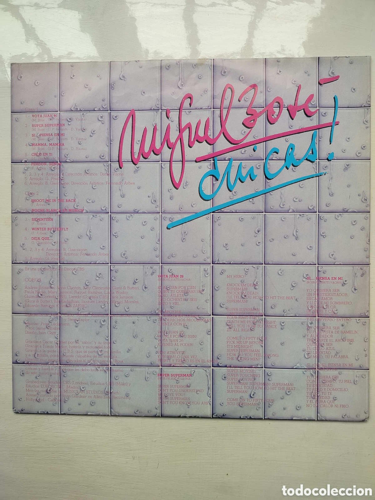 Discos de vinilo: Miguel Bos&eacute; LP Chicas! - Foto 4