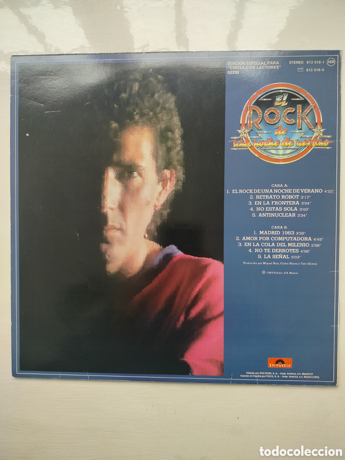 Discos de vinilo: Miguel R&iacute;os LP 1983. - Foto 2