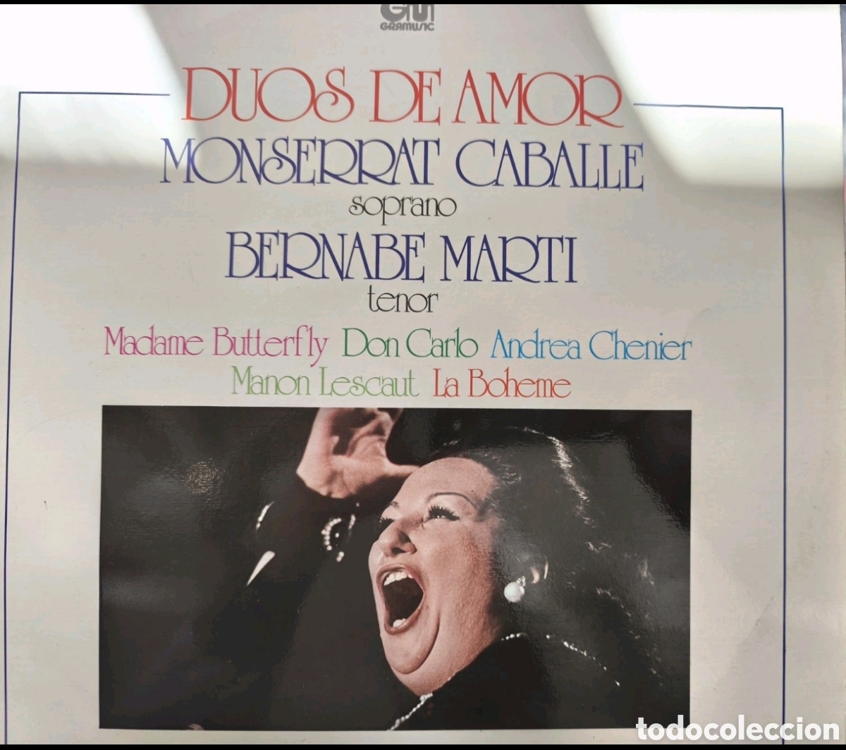 Discos de vinilo: D&uacute;os de amor (Monserrat Caballe) - Foto 1