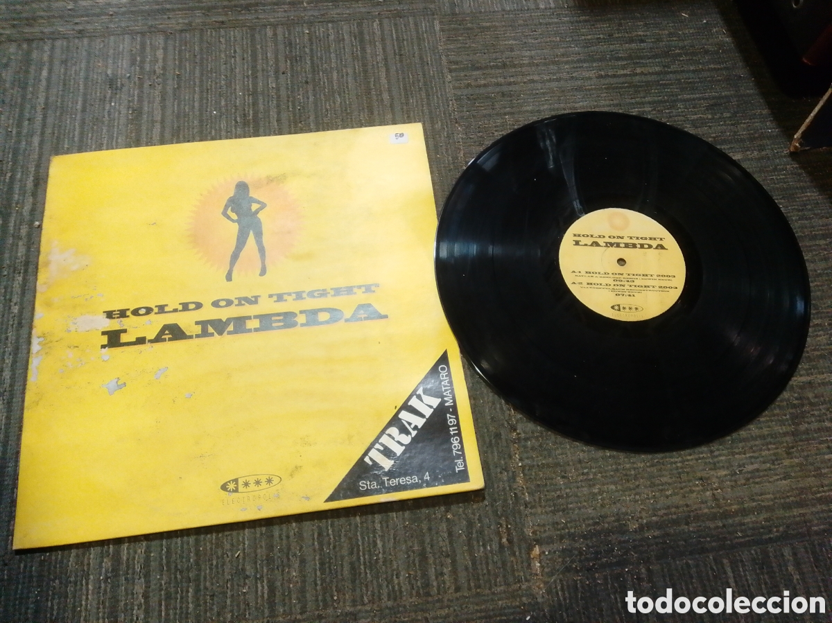 Discos de vinilo: LAMBDA - HOLD ON TIGHT - MAXI - SPAIN - VALE MUSIC - PLS 50 - L - - Foto 1