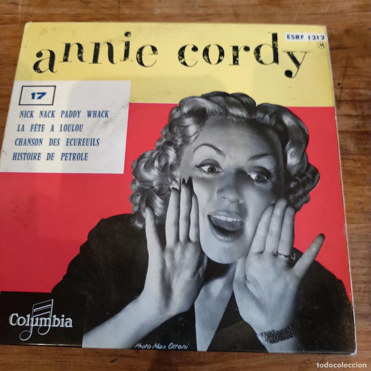 Discos de vinilo: VINILO SINGLE ANNIE CORDY