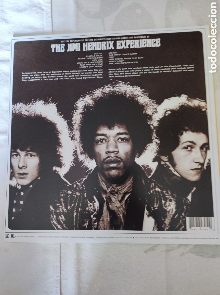 Discos de vinilo: THE JIMI HENDRIX EXPERIENCE - ARE YOU EXPERIENCED - Foto 2