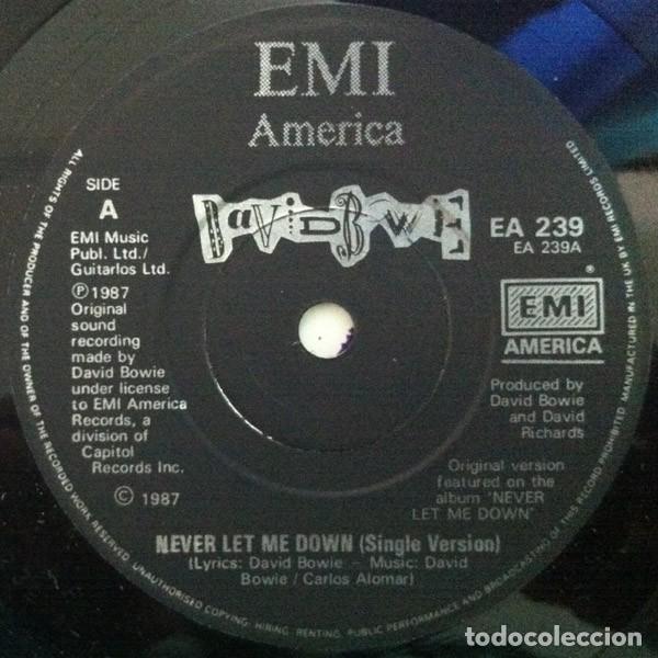 Discos de vinilo: DAVID BOWIE NEVER LET ME DOWN - Foto 2
