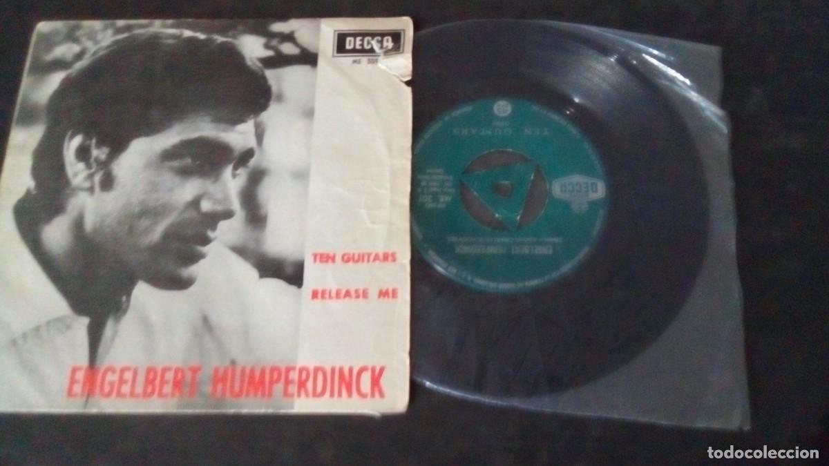 Discos de vinilo: ENGELBERT HUMPERDINCK - TEN GUITARS - RELEASE ME -SINGLE - Foto 3