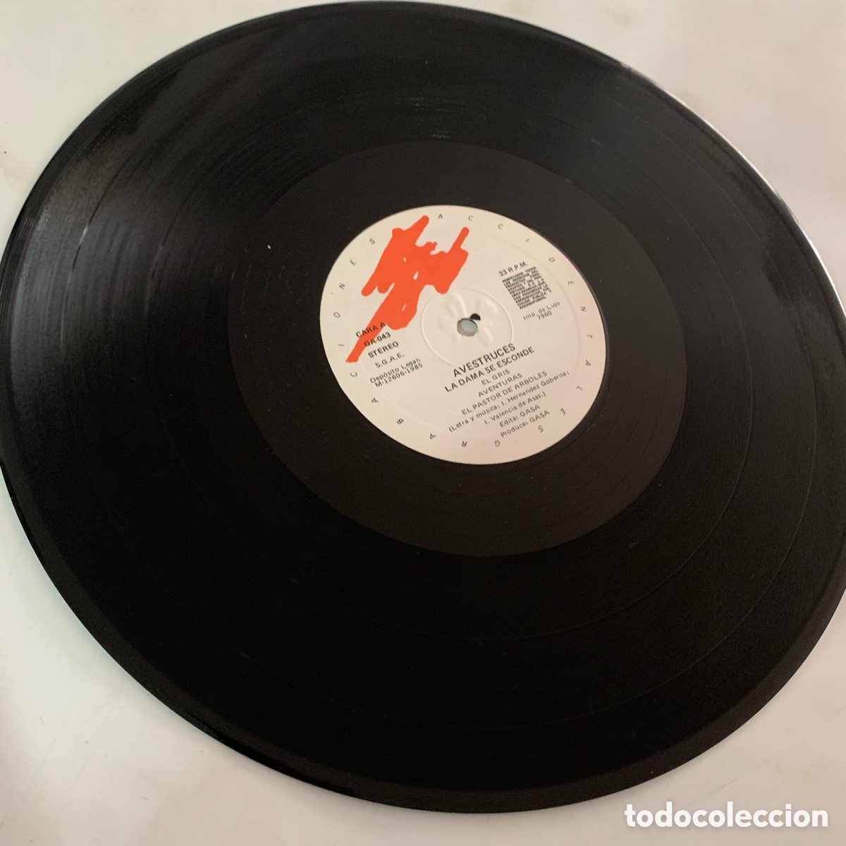 Discos de vinilo: lp La Dama Se Esconde &ndash; Avestruces de 1985 - Foto 5