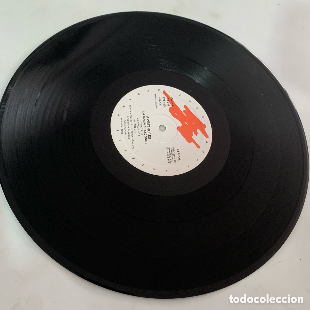 Discos de vinilo: lp La Dama Se Esconde &ndash; Avestruces de 1985 - Foto 6